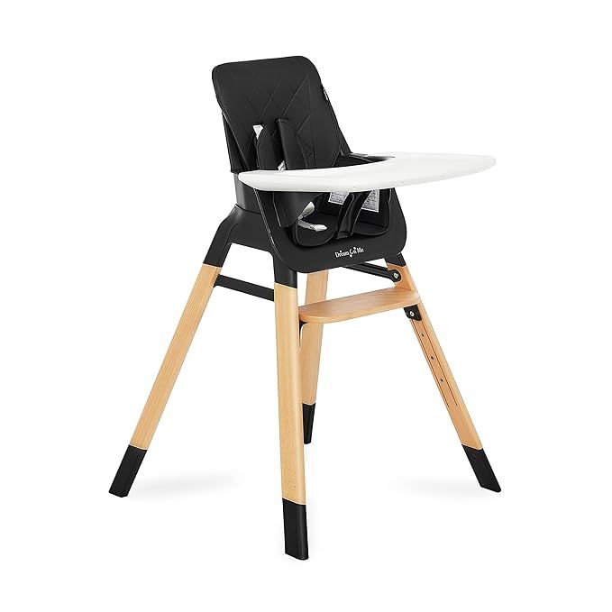 Dream On Me Nibble Wooden Compact High Chair in Black | Light Weight | Portable |Removable seat C... | Amazon (US)