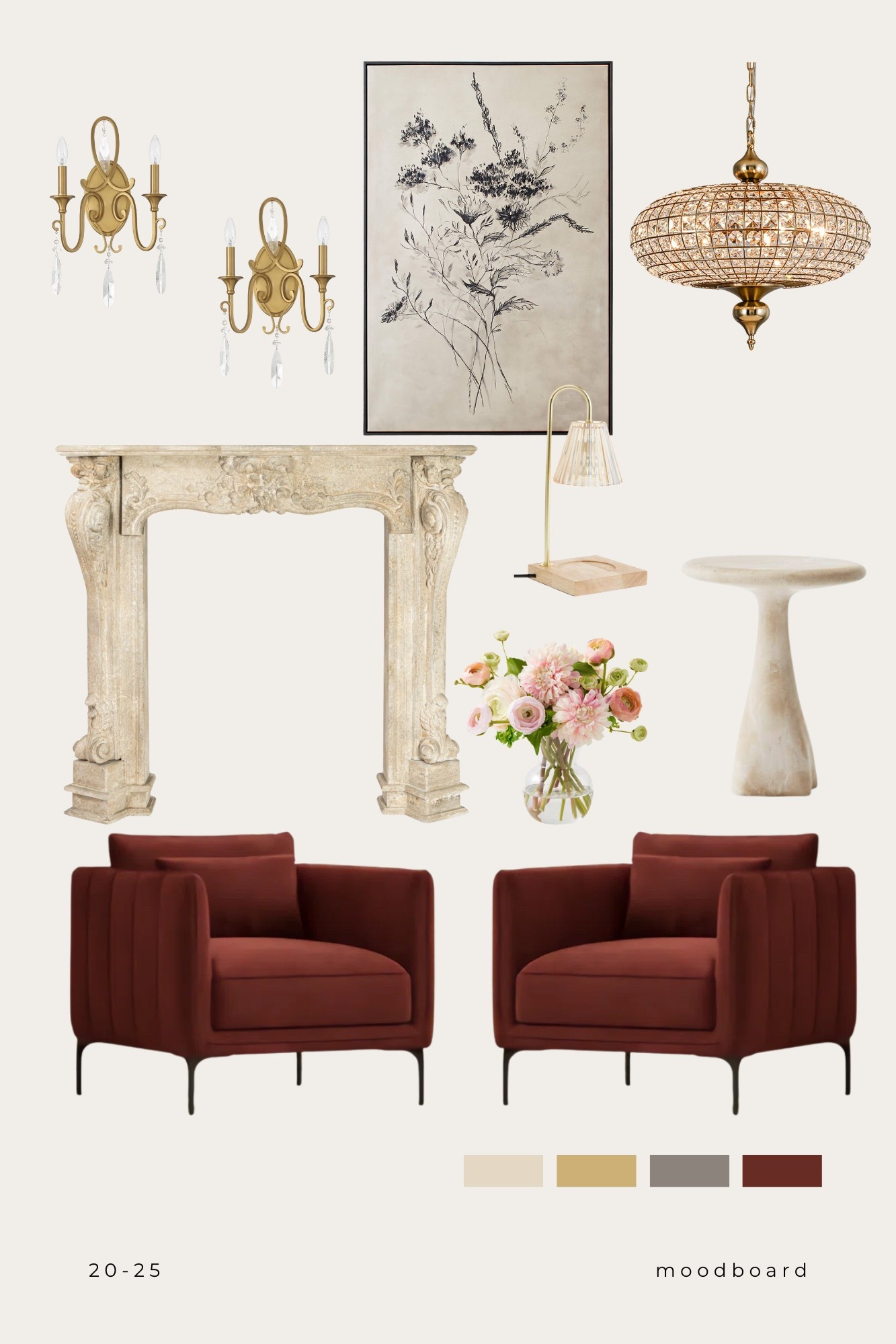 Reading room goals. Fireplace mantels with old world style are elegant showstoppers!

Accent chair | velvet | fireplace | library | chandelier | marble


#LTKHome #LTKSaleAlert #LTKStyleTip