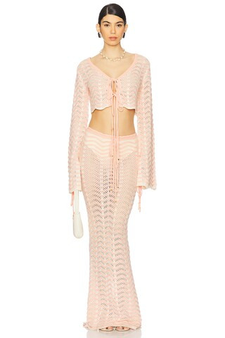 Bananhot Miana Shirt in Knitted Pink from Revolve.com | Revolve Clothing (Global)