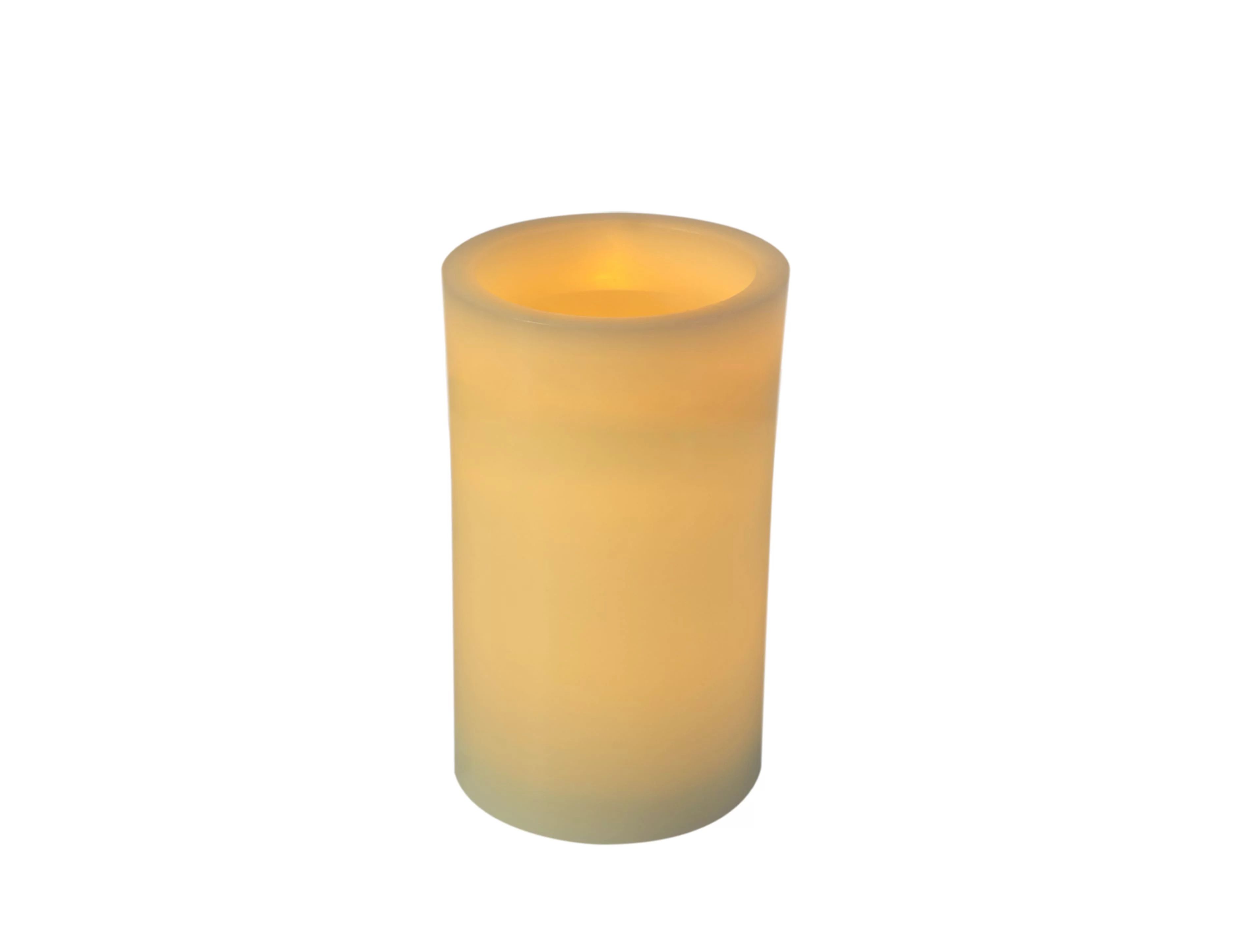 Mainstays 3x6 Inch Flameless LED Pillar Candle, Ivory Color, No Scent, Single Pack | Walmart (US)