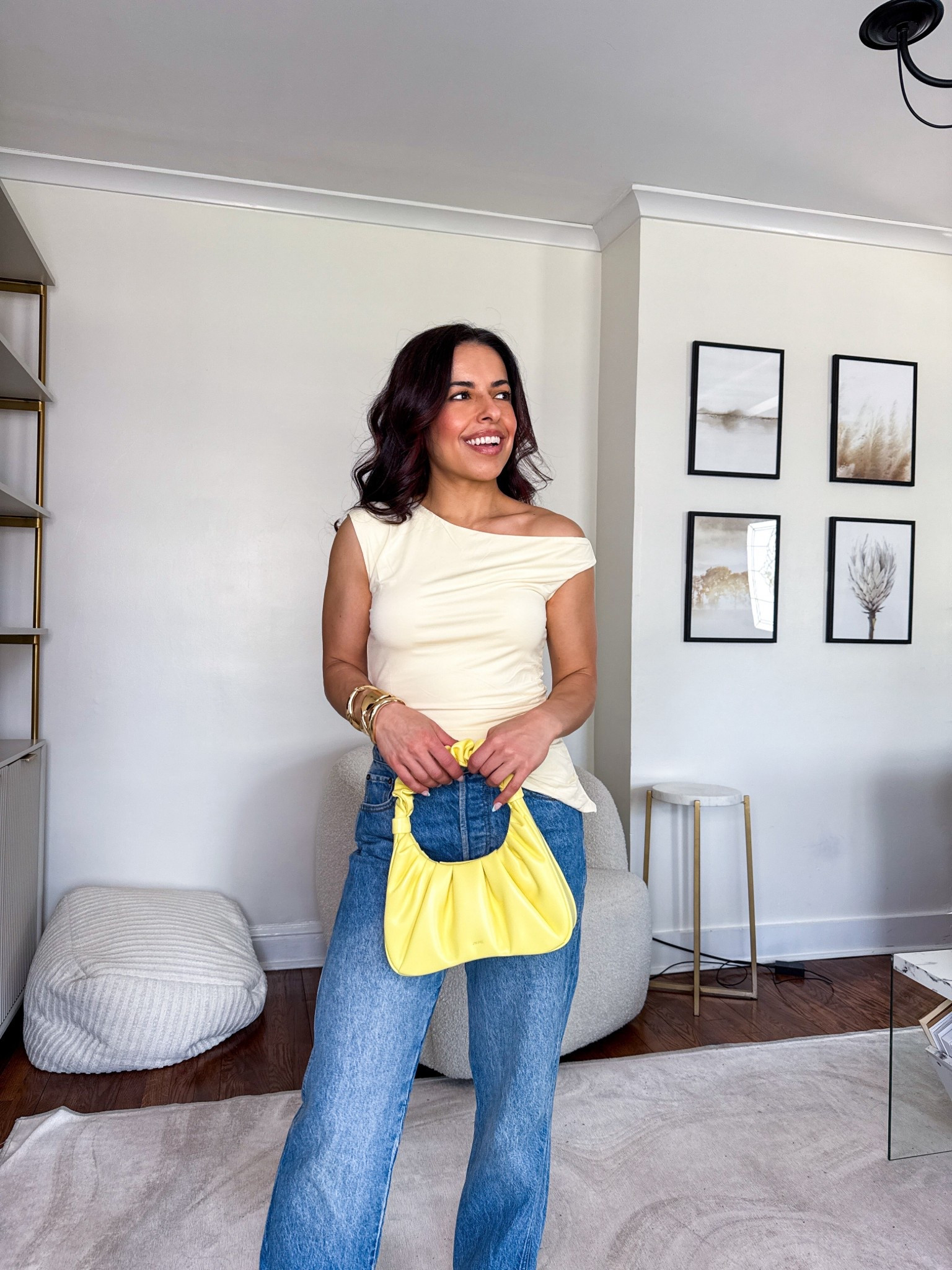 Spring outfit idea. Paired my medium wash jeans with this butter yellow top from Amazon and matching bag!

#LTKSeasonal #LTKPetite #LTKootd