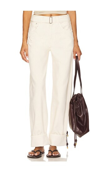 AGOLDE Cuffed Taper Jeans in Ivory. Size 29. Also in 23, 24, 25, 26, 27, 28, 30, 31, 32, 33, 34. | Revolve Clothing (Global)