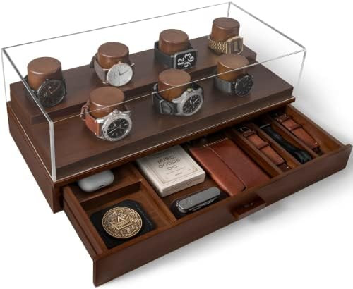 Watch Display Case Watch Storage – Premium Watch Box For Men – Watch Case And Watch Holder to Displa | Amazon (US)