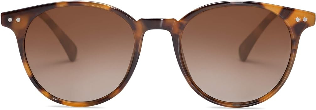 SOJOS Small Round Classic Polarized Sunglasses for Women Men Vintage Style UV400 Lens MAY SJ2113 | Amazon (US)