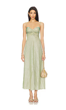 Georgia Hardinge The Relic Dress in Sage, Gold & Silver from Revolve.com | Revolve Clothing (Global)