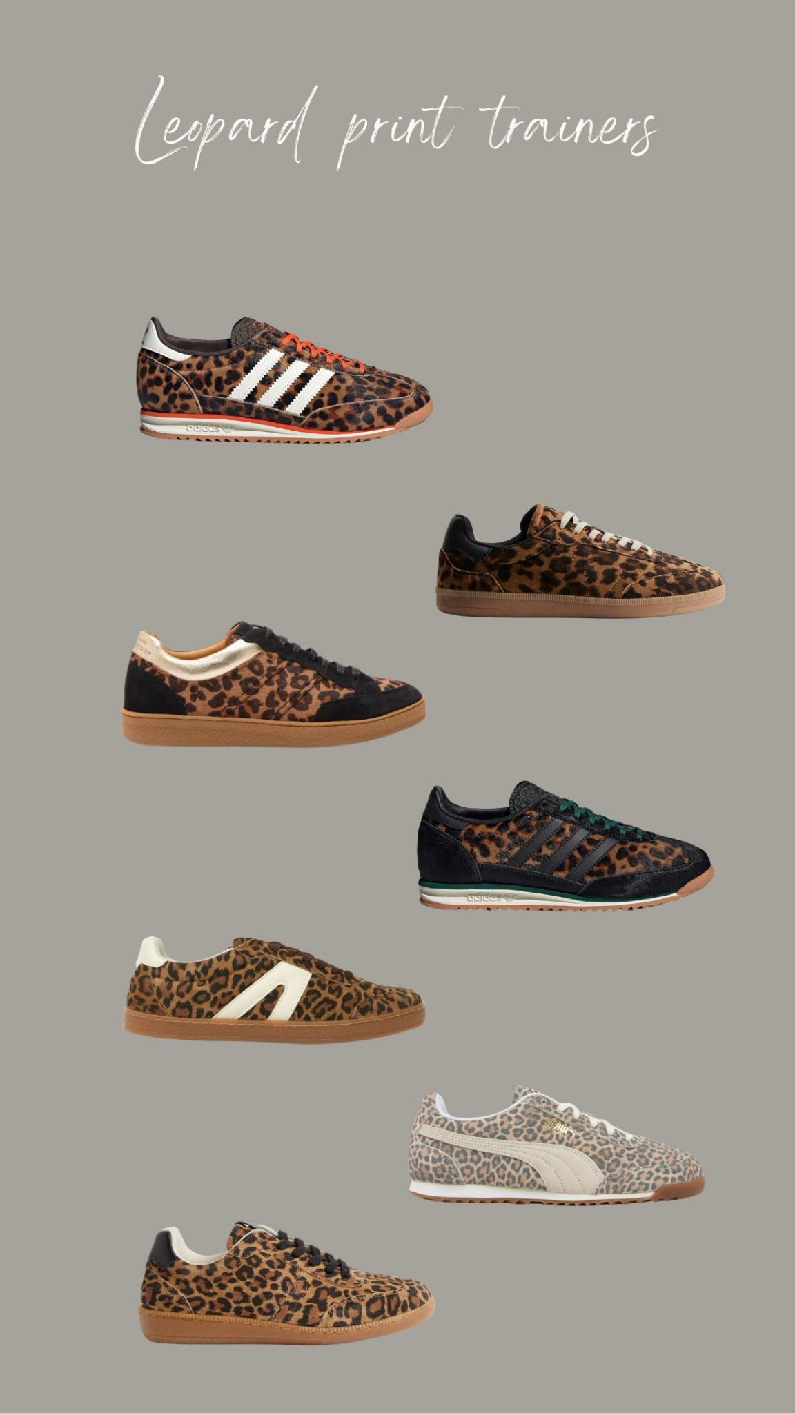 Leopard print trainer edit to suit all budgets 




#LTKshoes #LTKeurope #LTKuk