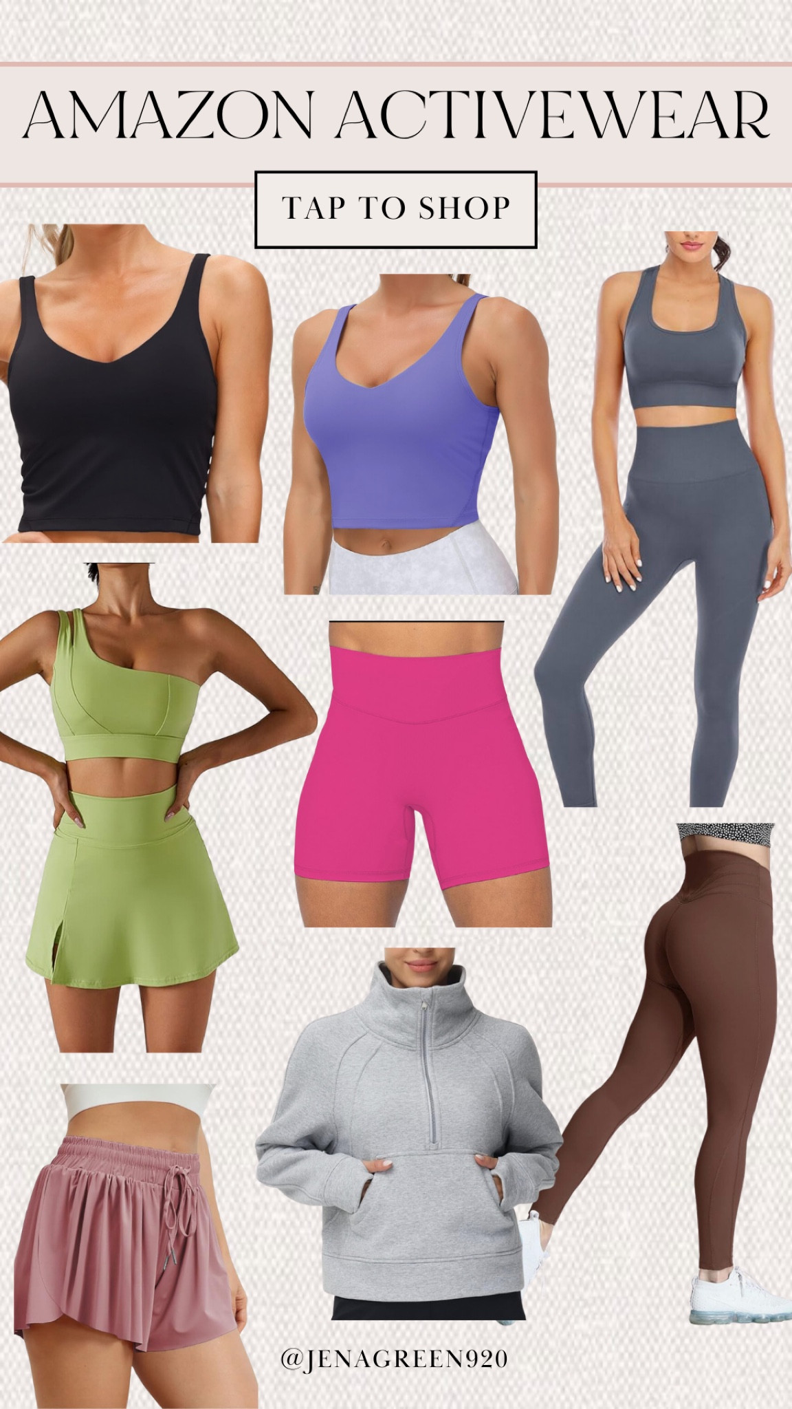 Amazon Activewear | Padded Tank Top | Gym Outfit | Workout Set | Biker Shorts | Half Zip Sweatshirt | Athleisure Style 

#LTKfindsunder100 #LTKfitness #LTKstyletip