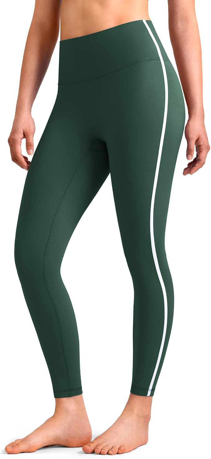 Colorfulkoala Women's Dreamlux No Front Seam High Waist Yoga Leggings with Contrast Trim 25" Inse... | Amazon (US)