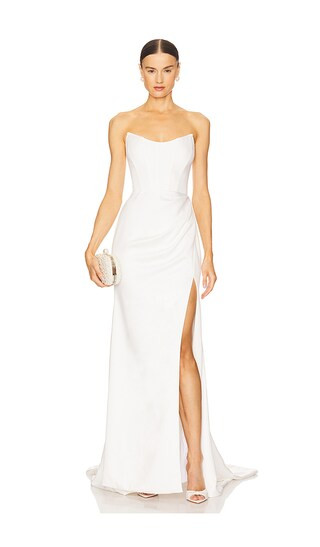 X Noel And Jean Belle Gown in Off White | Revolve Clothing (Global)