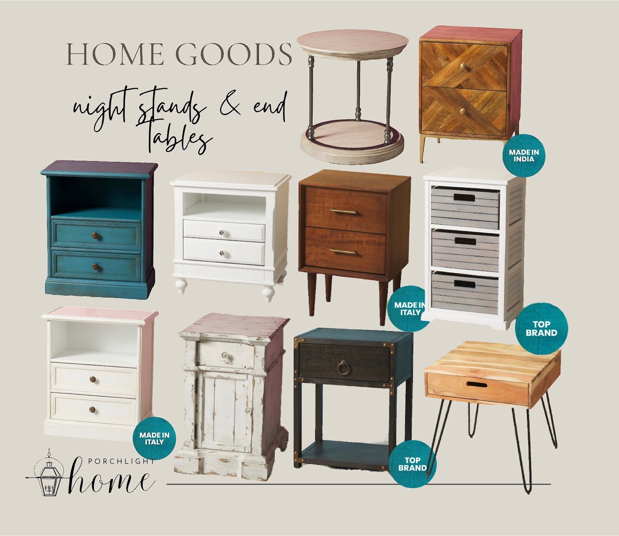 Looking for new nightstands or end tables 😊 Home Goods has some great options! We’ve done the research for you, so go ahead and get a matching pair for next to your bed or sofa! Nightstands, end tables, tables next to the bed, tables next to the sofa, accent tables #homegoods 

#LTKFind #LTKhome #LTKstyletip