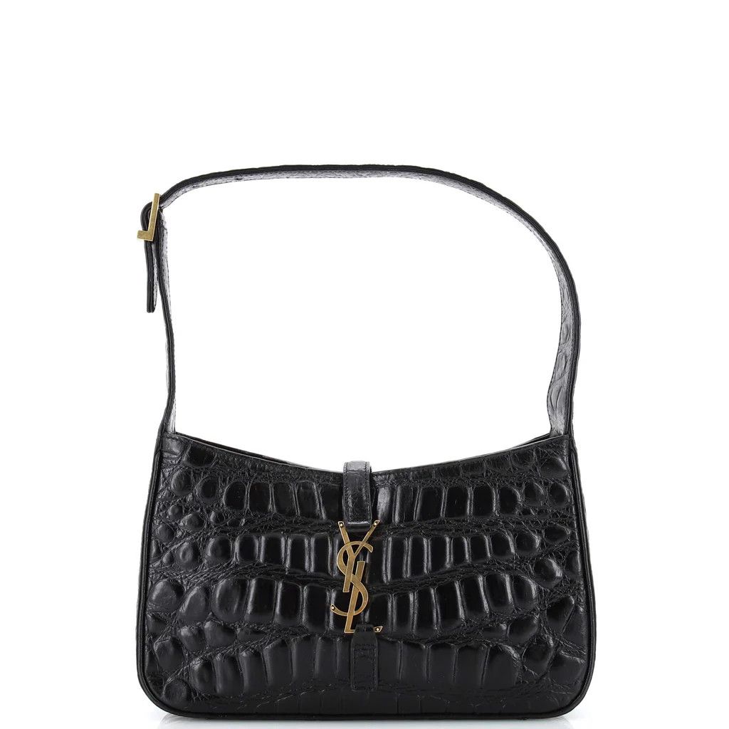 Le 5 a 7 Hobo Crocodile Embossed Leather Small | Rebag