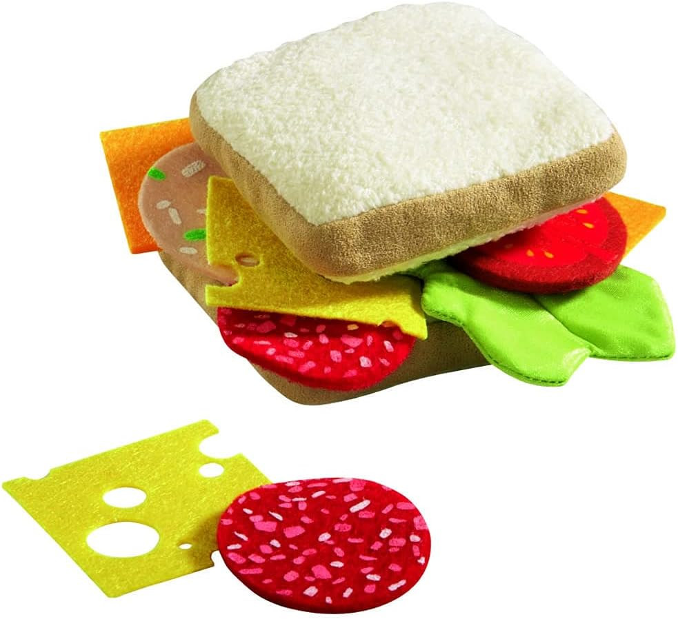 HABA Biofino Sandwich Soft Play Food - 12 Piece Set with Two Slices of Bread and Loads of Topping... | Amazon (US)