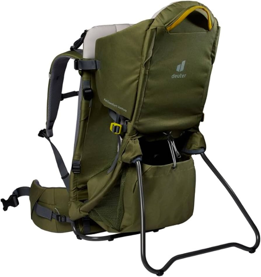 Deuter Kid Comfort Venture Child Carrier Backpack I Travel, Hiking with Toddler - Khaki-Turmeric | Amazon (US)