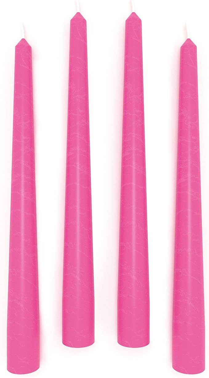 Sonedly 8 inch Taper Candle 4 Pack - Unscented Hand-Dipped Tapered Candles Long Burning Perfect f... | Amazon (US)