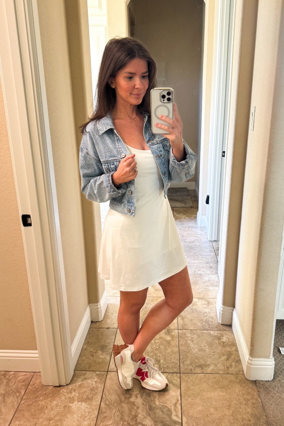 Loving this transitional look from chilly mornings to heat strokes by noon!! My dress is from Amazon and has shorts underneath! All pieces fit true-to-size!

#LTKfitness #LTKfindsunder50 #LTKfindsunder100