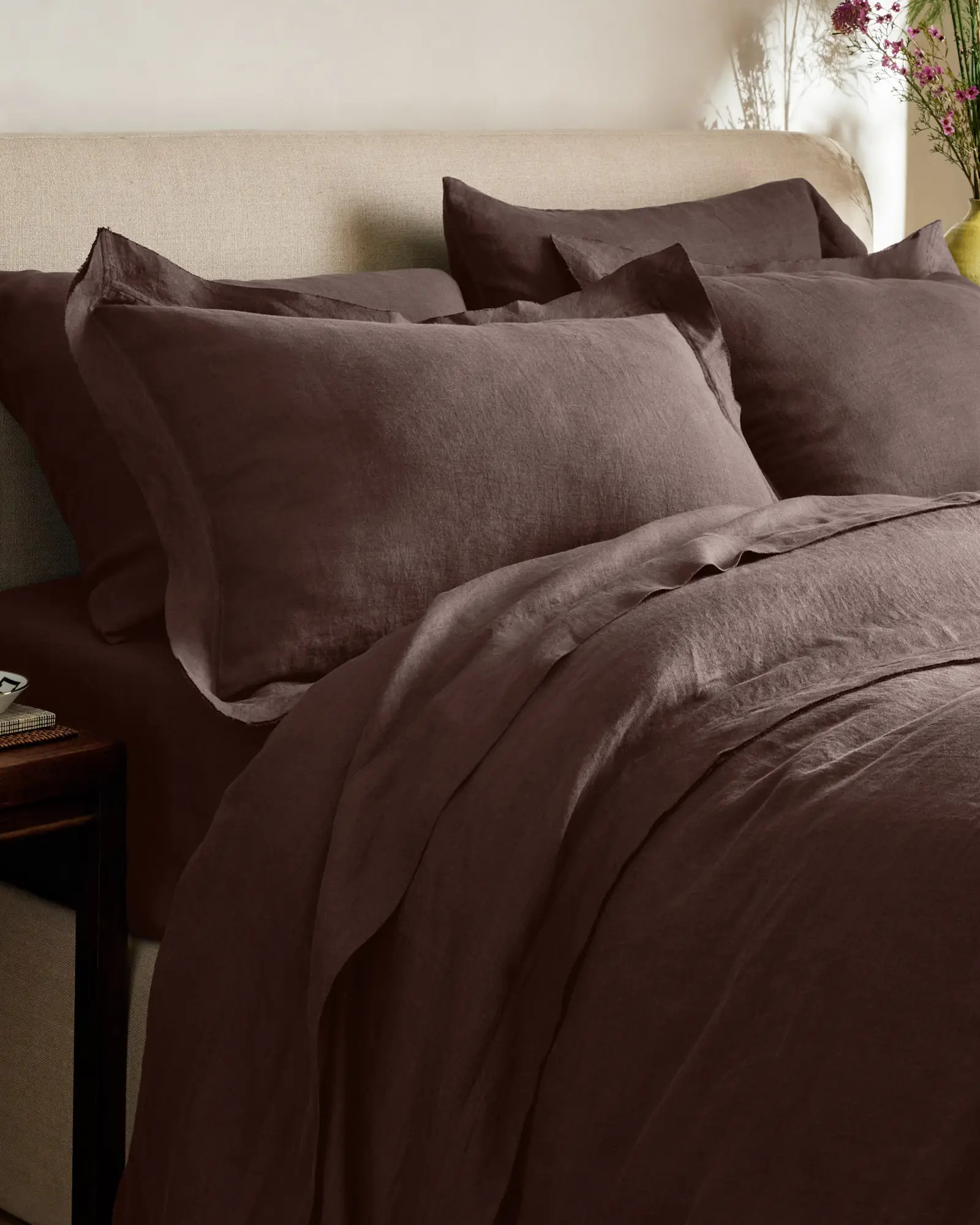 European Linen Double Flange Sham Set | Quince