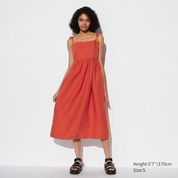 Linen-Blend Camisole Dress | UNIQLO (US)