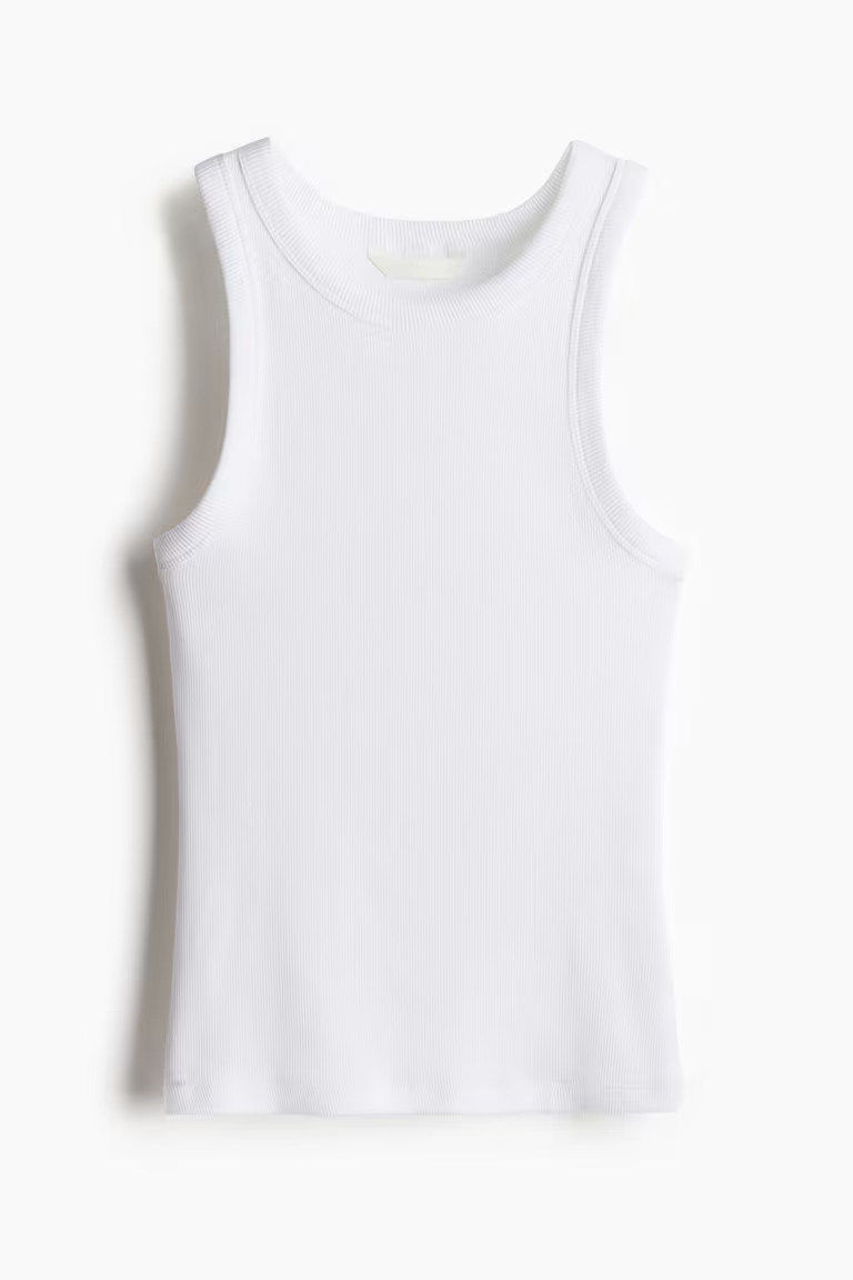 Ribbed vest top | H&M (UK, MY, IN, SG, PH, TW, HK)