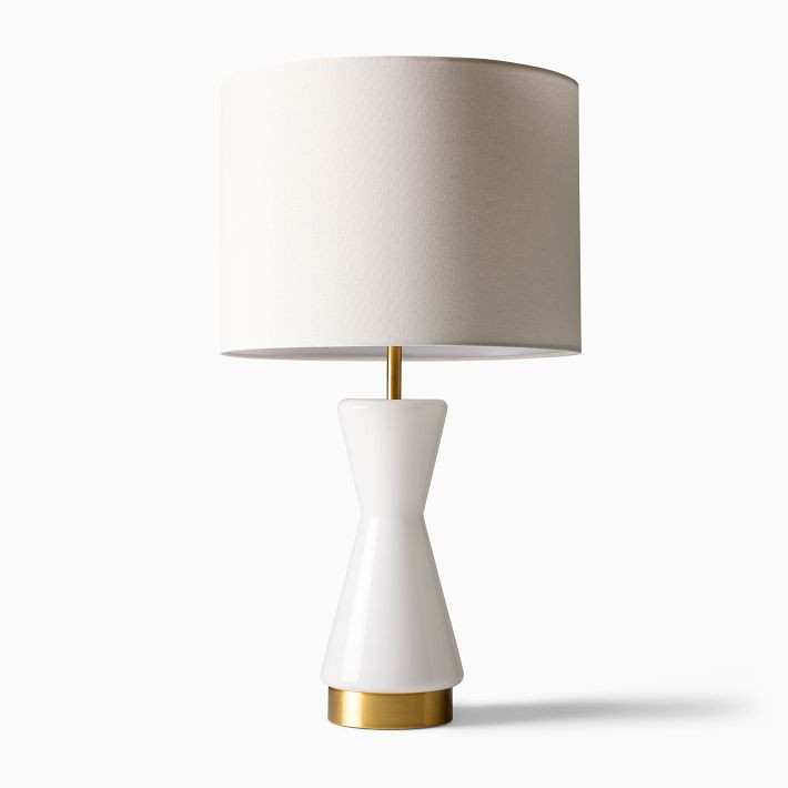 Metalized Glass USB Table Lamp (27") | West Elm (US)