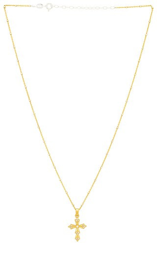 Maiden Cross Necklace in Gold | Revolve Clothing (Global)