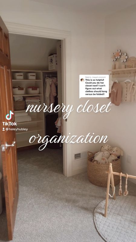 nursery closet organization 🫶🏼

#LTKbaby #LTKbump #LTKkids