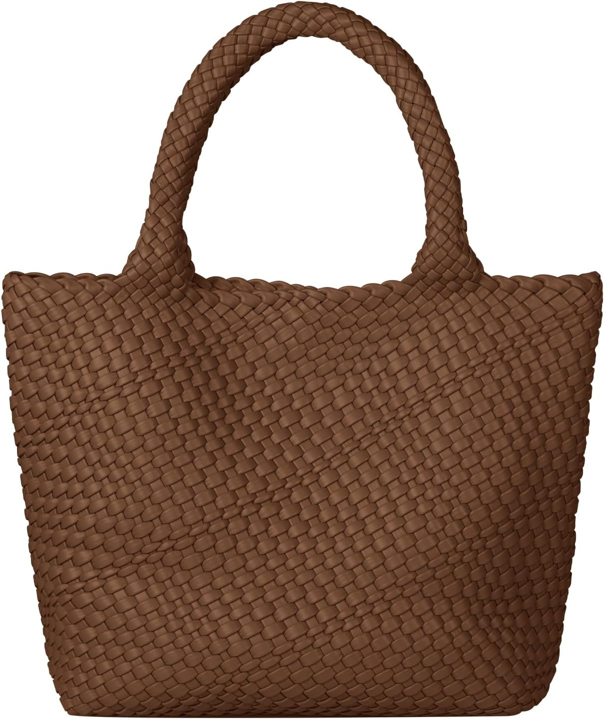Women's Woven Leather Shoulder Bag Slouchy Luxury Large Purses | Amazon (US)
