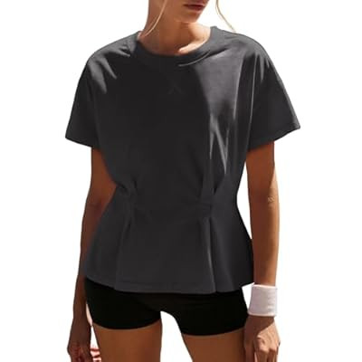 UNCLECAT Womens Workout Tops Summer Peplum T Shirts Short Sleeve Crewneck Fashion TeeUNCLECAT Wom... | Amazon (US)