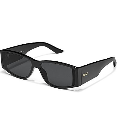 QUAY Women's Not My Fault 41mm Square Sunglasses - Black/Smoke | Dillard's