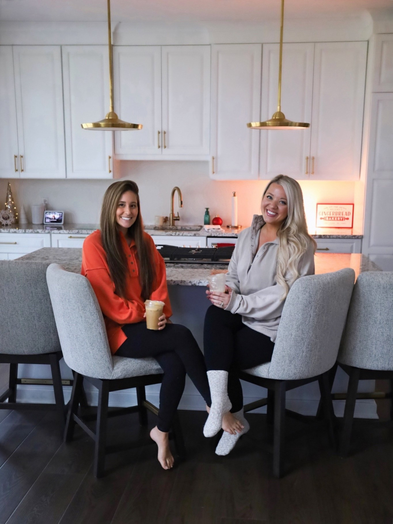 Caffeinated, cozy, and feeling extra grateful today.🤎☕️ Happy Thanksgiving! We’re thankful for this blog, for all of YOU, for a great year full of blessings and exciting new things, and for getting to spend some time together this afternoon before our dinners catching up and laughing over Nespresso pumpkin tiramisu iced coffees.🧡🍂☕️🦃 PS. Both of our sweatshirts are on SALE!!

#LTKHome #LTKHoliday #LTKCyberWeek