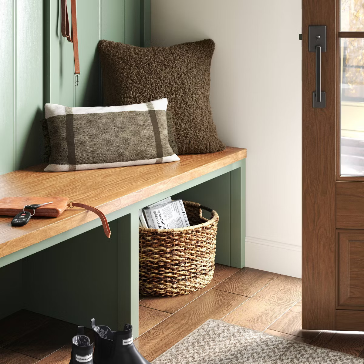 Oversized Textured Woven Cotton Striped Lumbar Throw Pillow - Threshold™ | Target