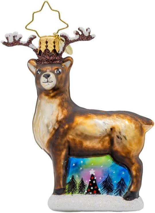 Christopher Radko Hand-Crafted European Glass Christmas Tree Decorative Ornament, Twighlight Reindeer Elegance Gem | Amazon (US)
