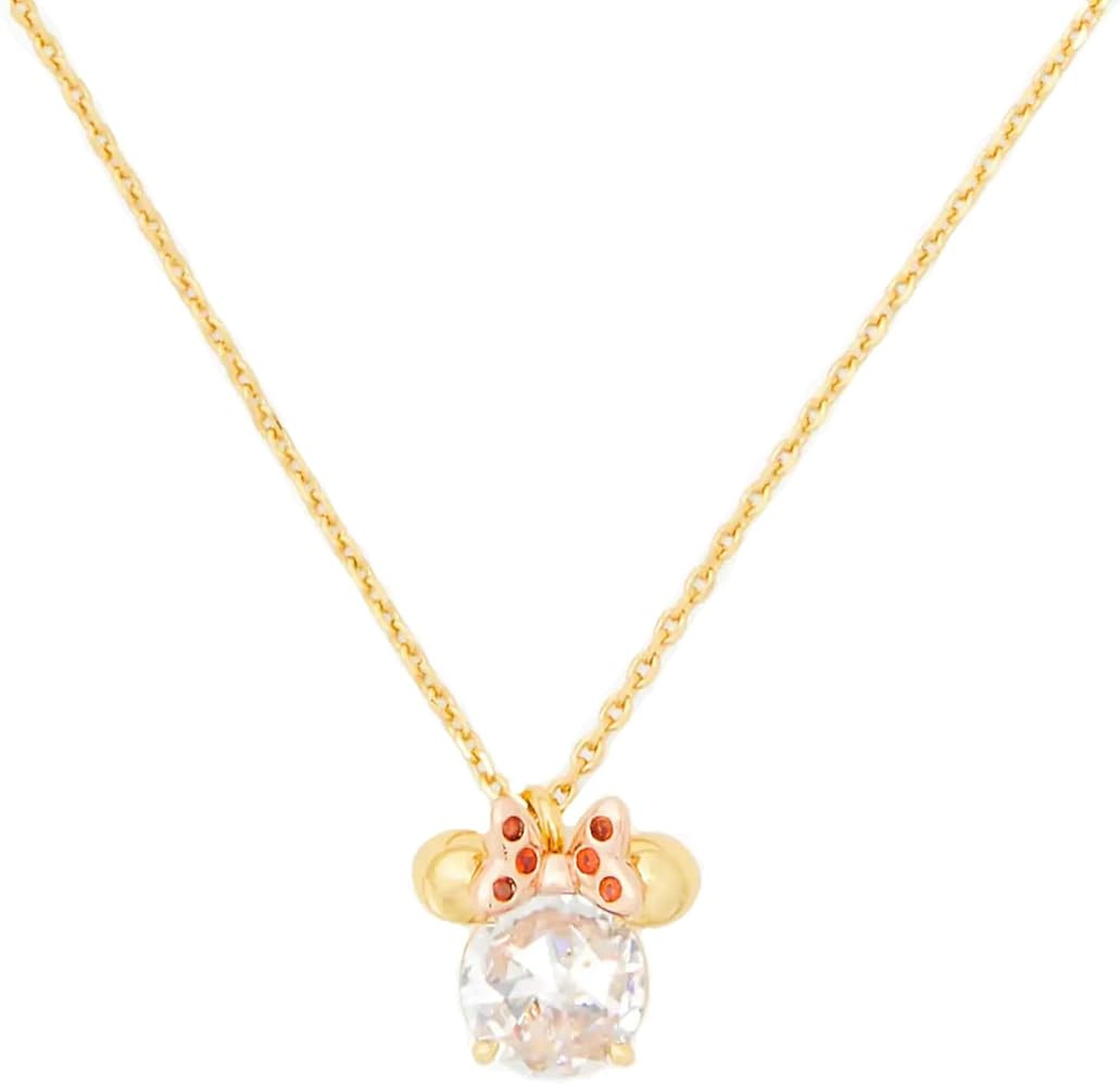 Kate Spade New York x Disney Minnie Mouse Clear Crystal Pendant Necklace | Amazon (US)