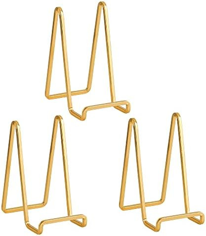 Plate Holder Easel Display Stand - 6 inch Metal Plate Stands for Display - Tabletop Picture Stand... | Amazon (US)