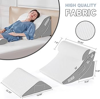 Yojoker 4PCS Orthopedic Bed Wedge Pillow Set for Sleeping, Post Surgery Foam Pillow for Body, Bac... | Amazon (US)