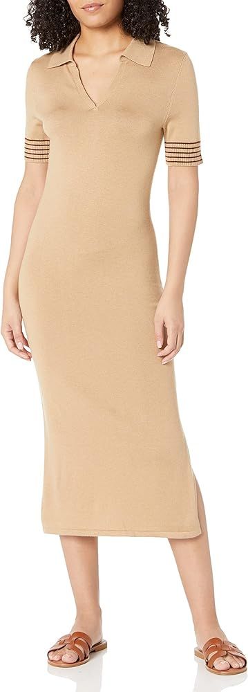 Women's Tessa Polo Jersey Midi Sweater Dress | Amazon (US)
