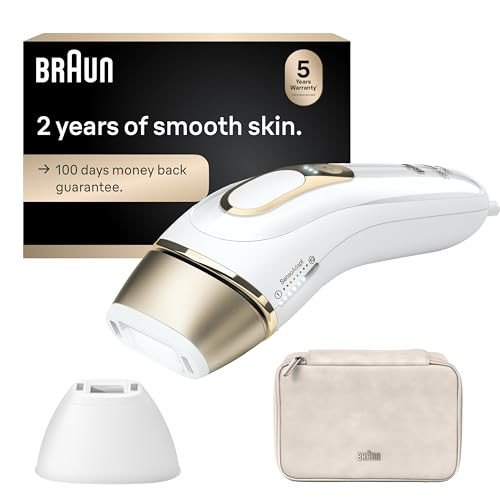 Braun IPL at Home Laser Hair Removal for Women and Men, Silk Expert Pro 5 PL5137 with Venus Swirl Razor, Permanent Visible Hair Reduction in Hair Regrowth for Body & Face, Corded, PL5137 | Amazon (US)