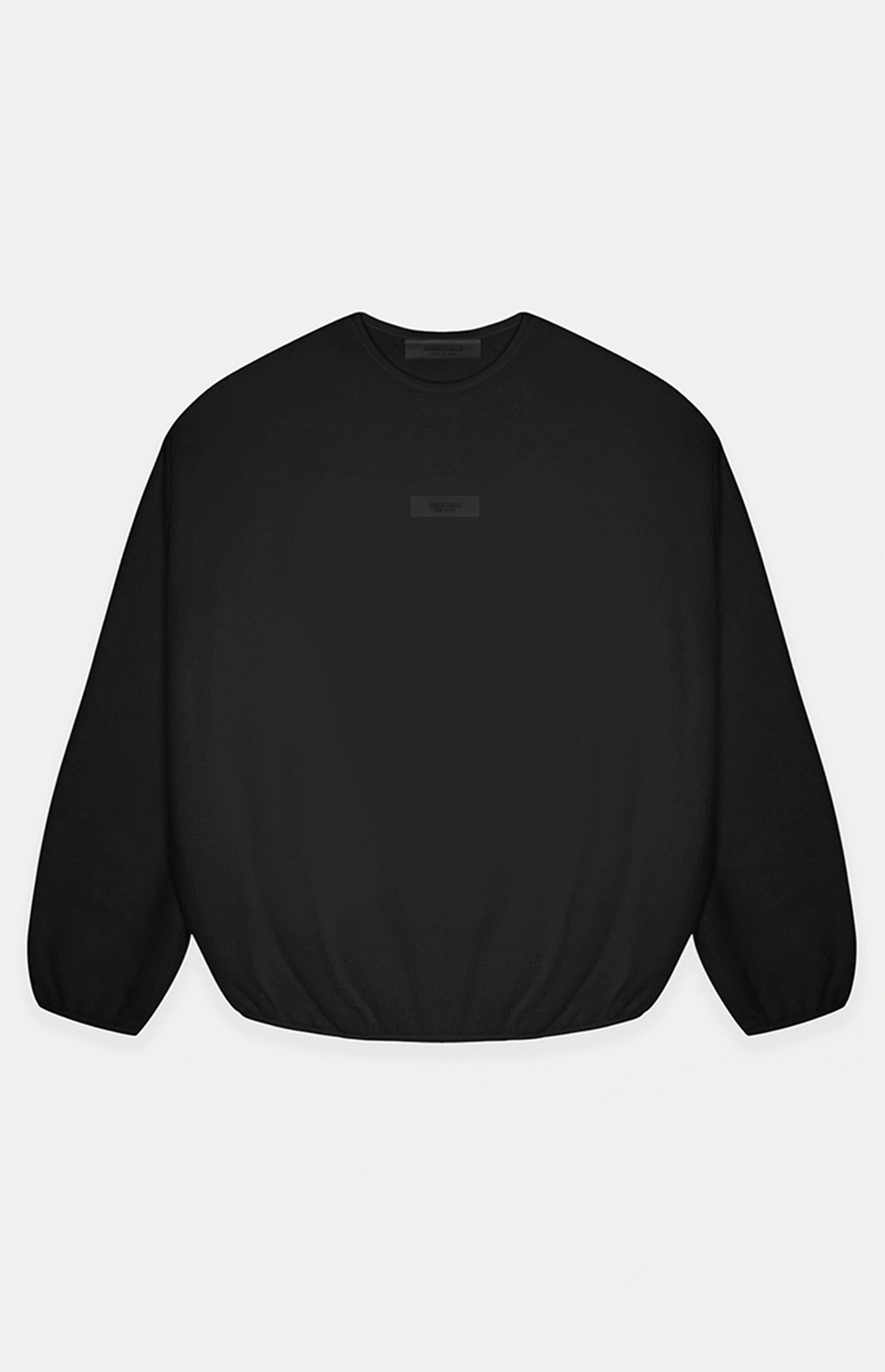 Fear of God Essentials Black Crew Neck Sweatshirt | PacSun