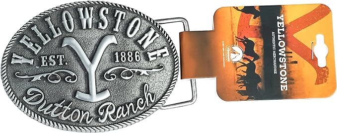 Changes Yellowstone Dutton Ranch Y Logo Established 1886 Kevin stner Belt Buckle 66-57, Silver | Amazon (US)