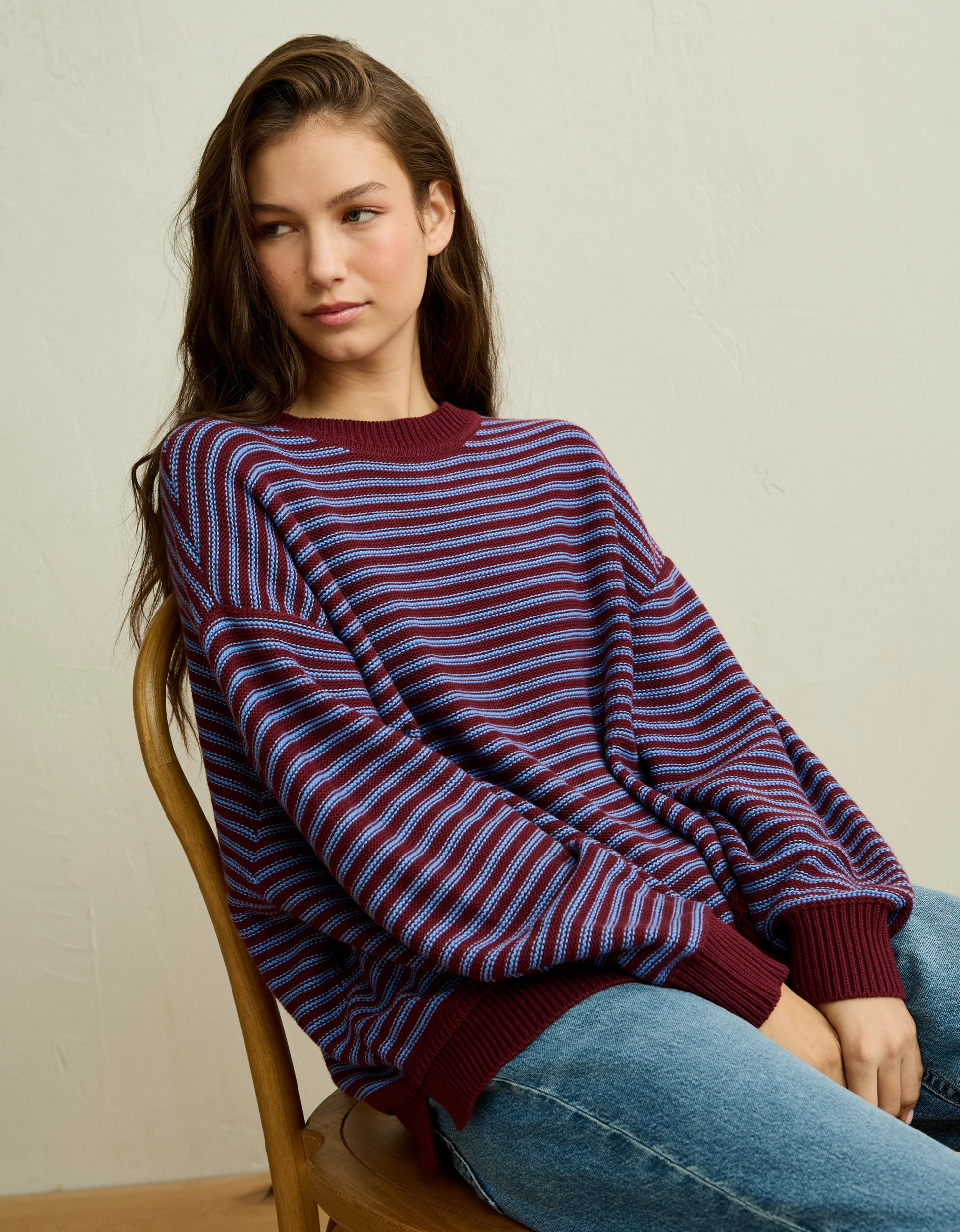 AE Oversized Crew Neck Sweater | American Eagle Outfitters (US & CA)