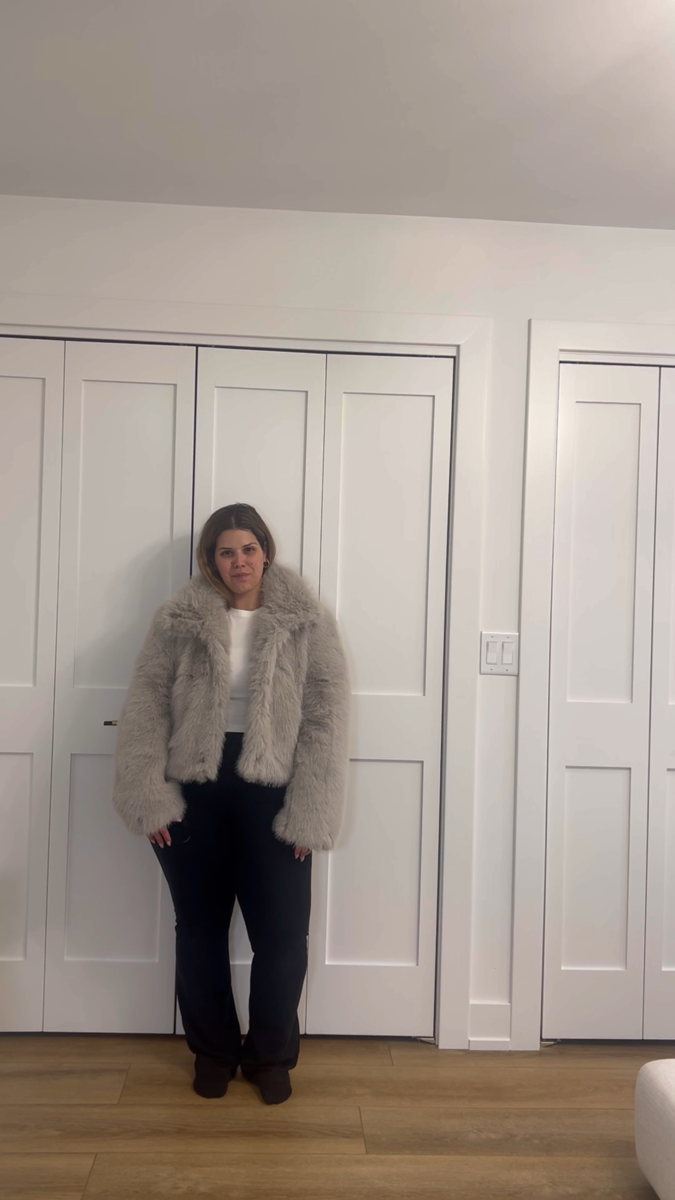 Faux fur cropped jacket
Apres ski asthetic 

#LTKStyleTip #LTKSeasonal #LTKFindsUnder100