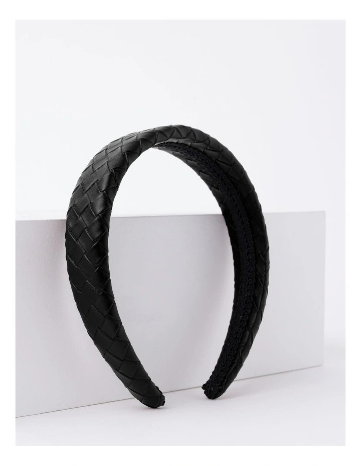 PiperPU Weave Headband in Black | Myer