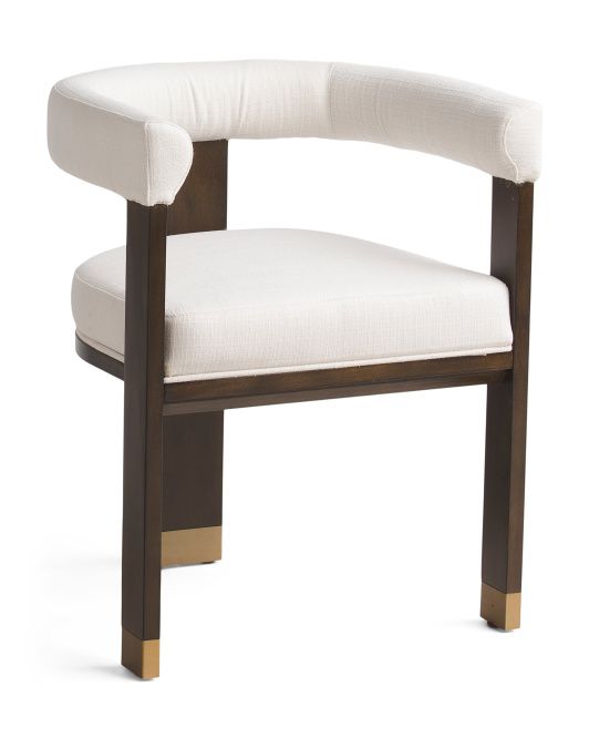 Dexter Bolter Upholstered Curved Back Dining Chair | TJ Maxx