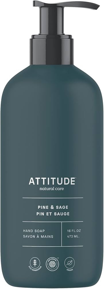 ATTITUDE Liquid Hand Soap, EWG Verified, Plant and Mineral-Based Ingredients, Vegan and Cruelty-f... | Amazon (US)