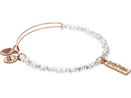 Alex and Ani AS21EBHPLUMI4SR,Harry Potter, Illumination Rose Gold Beaded Expandable Bangle Bracelet,Shiny Rose Gold,Gray,Bracelet | Amazon (US)