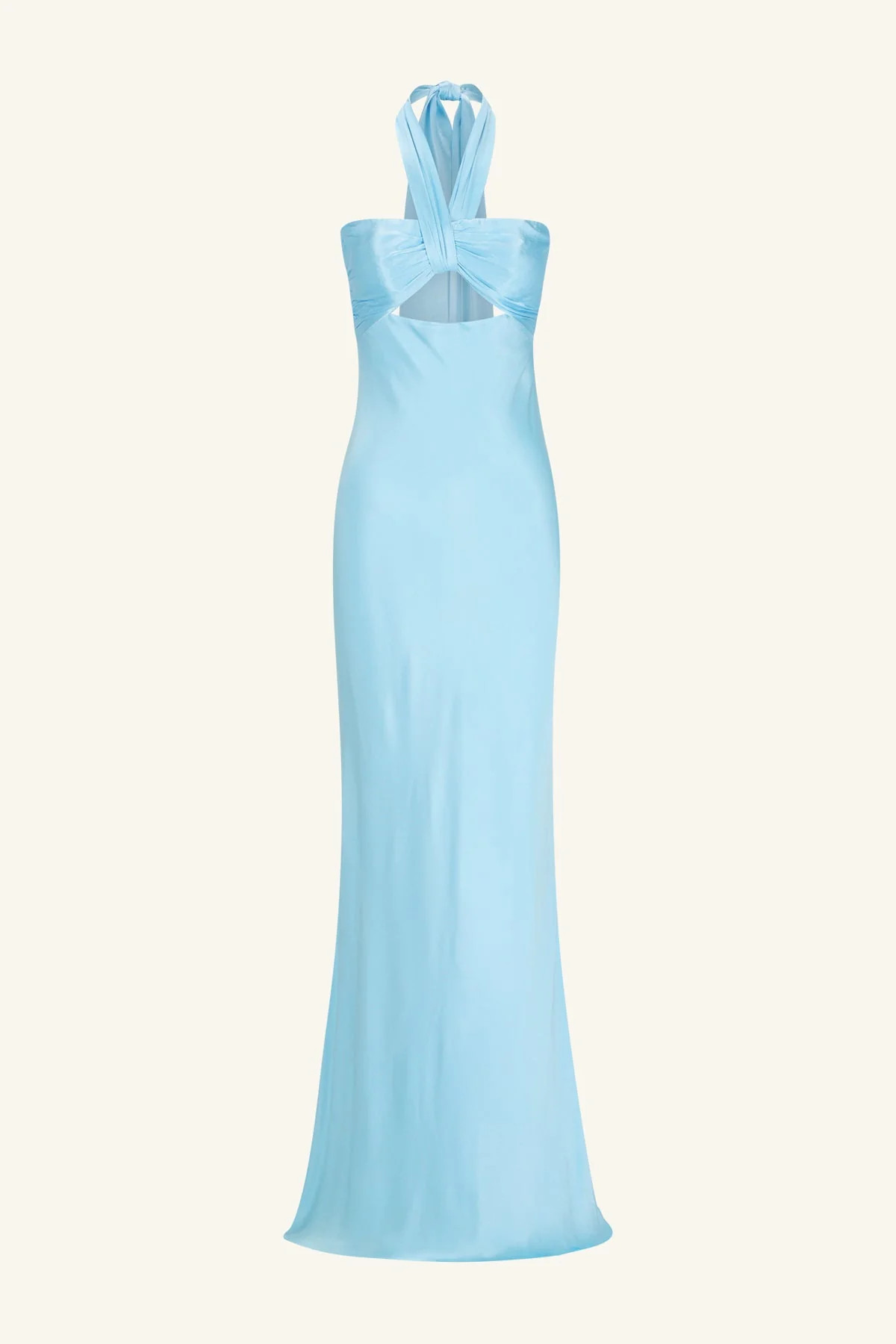 La Lune Ruched Halter Maxi Dress | Iceberg Blue | Dresses | Shona Joy | Shona Joy
