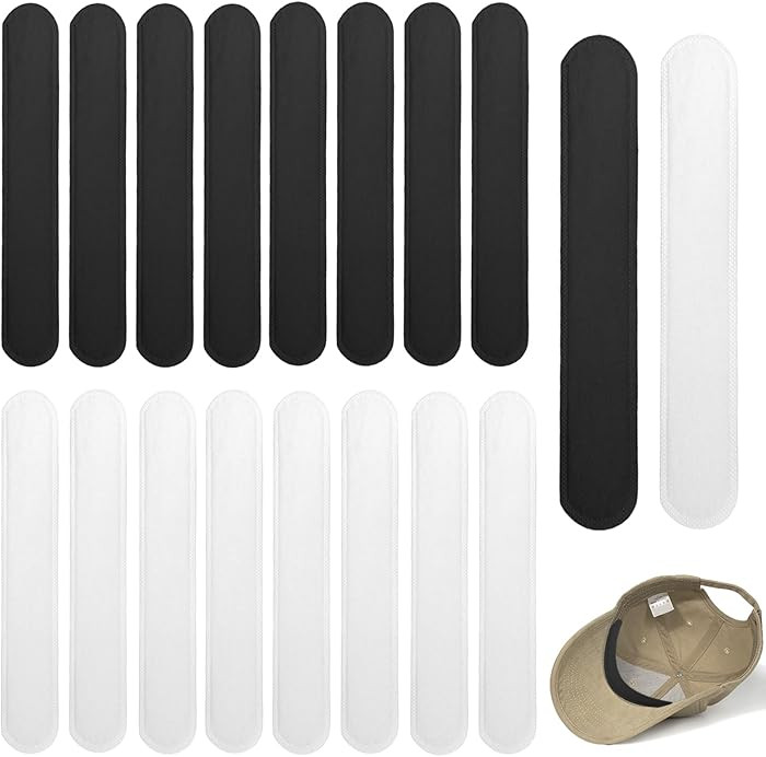 50 Pcs Self Adhesive Hat Sweat Liner Prevent Makeup Stains Hats Liners Bands Absorbent Sweat Prot... | Amazon (US)