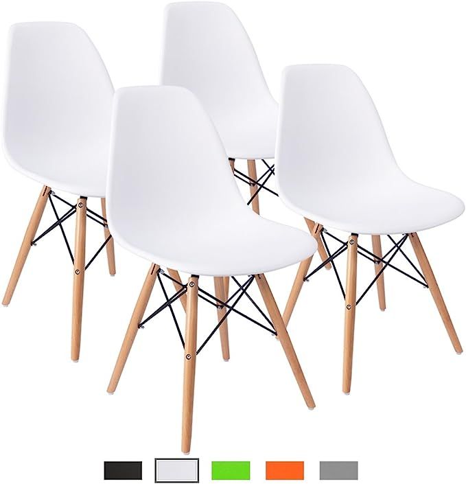 Furmax Pre Assembled Modern Style Dining Chair Mid Century Modern DSW Chair, Shell Lounge Plastic... | Amazon (US)