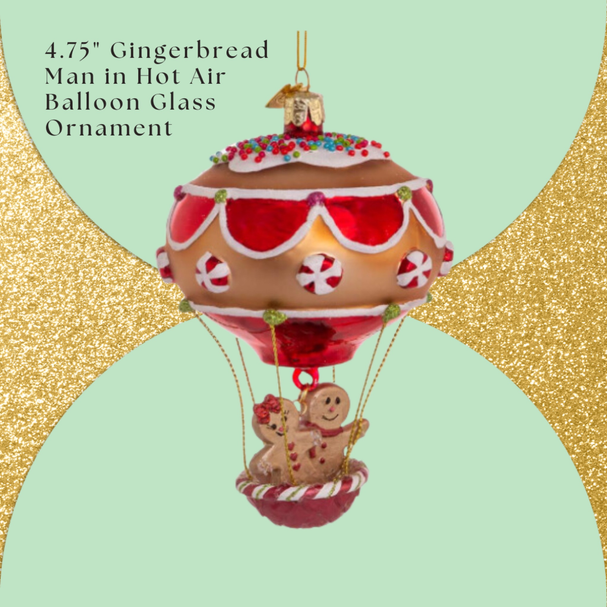 Gingerbread man in hot air balloon glass ornament from Amazon! Stocking stuffer. Gift ideas. Holiday Christmas decor decorations.

#LTKSeasonal #LTKGiftGuide #LTKHoliday