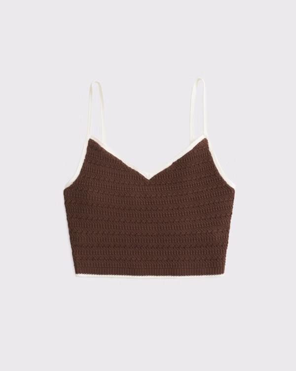 Crochet-Style Bra Top | Abercrombie & Fitch (US)