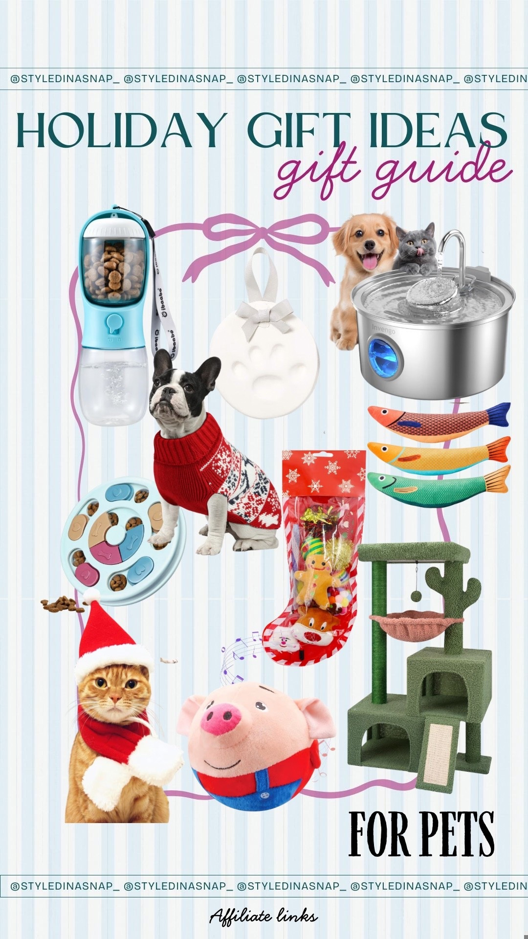 Gift season is here 🎁✨ FOR PETS
Follow @styledinasnap_ for affordable Amazon gift guides for everyone on your list! 💕
Comment “SHOP” below and I’ll send you all the gift guide links! 🎁

#holiday #giftguide #giftguideforpets #pets #amazonfinds #amazonfashion #holidaygifts #partygifts #stocking

#LTKPets 

#LTKHoliday #LTKGiftGuide